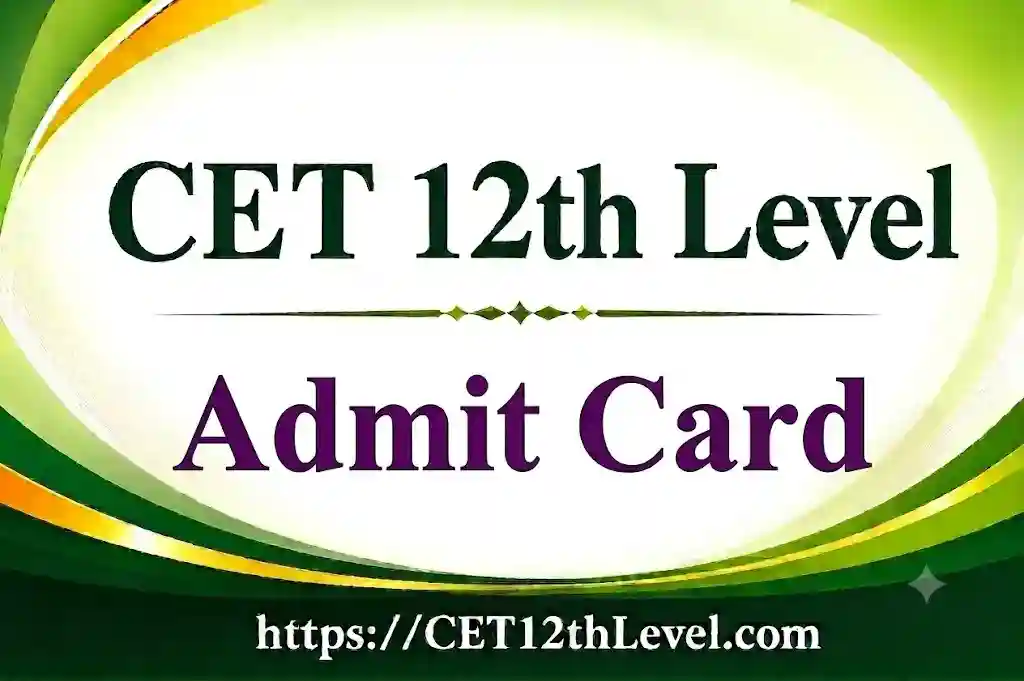 Rajasthan CET 12th Level Admit Card 2026: Hall Ticket, Release Date 26 November, Direct Link