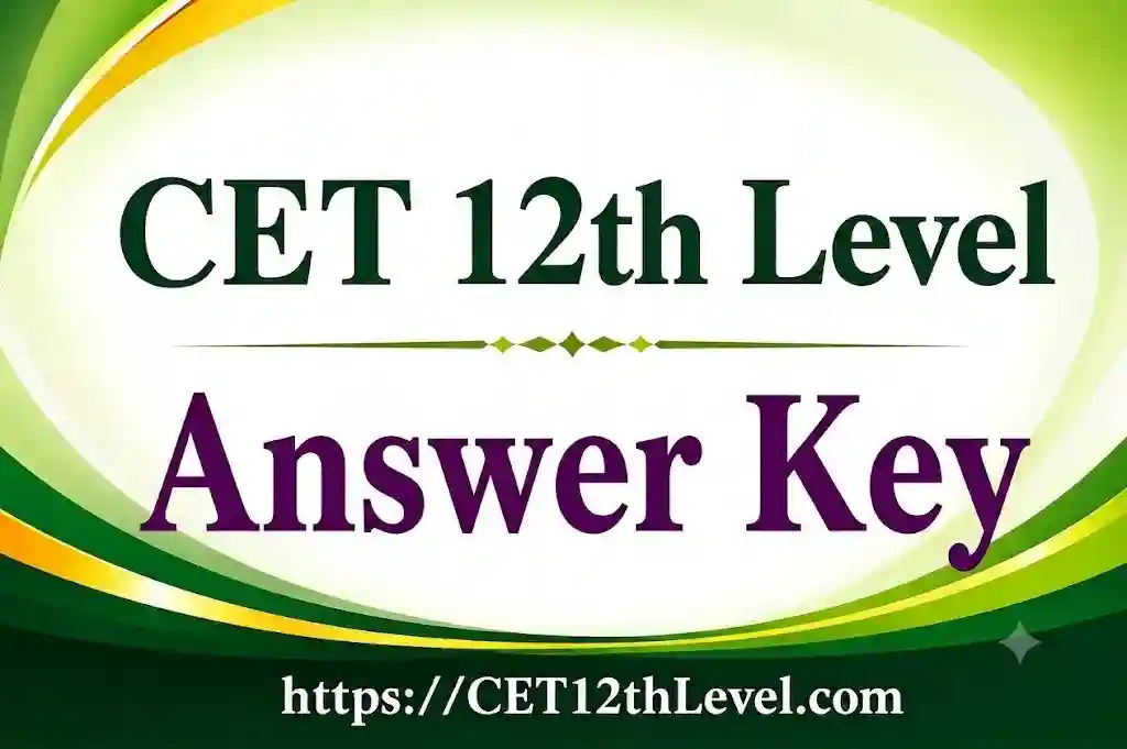 Rajasthan CET Answer Key 2026: Download 12th Level Response Sheet PDF @rssb.rajasthan.gov.in/answerkeys