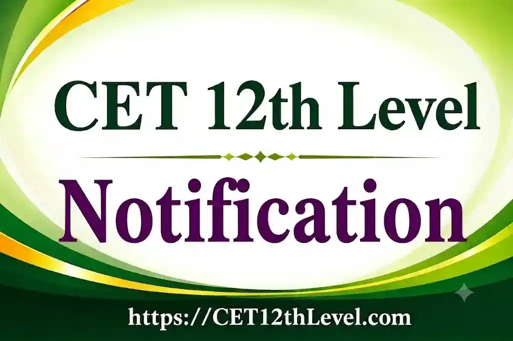 Rajasthan CET 12th Level Notification 2026 PDF Download: 10+2 Exam Updates